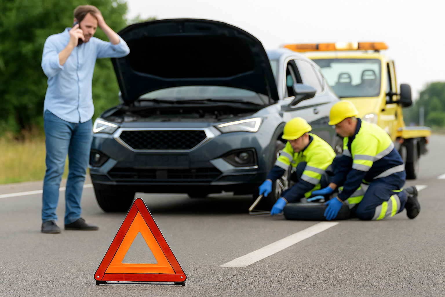 Protocolo de actuación ante avería en carretera